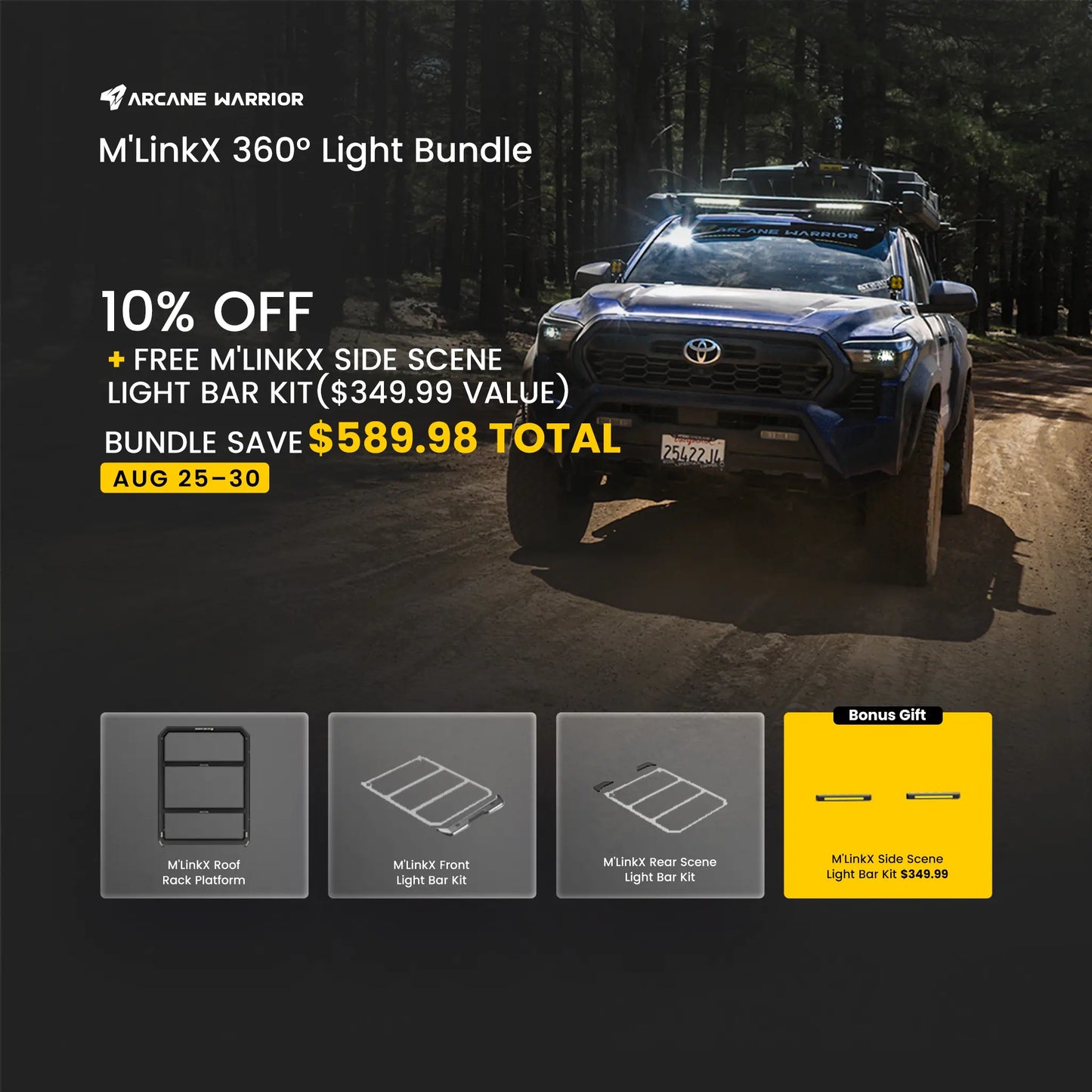 M'LinkX Tacoma 360° Light Bundle